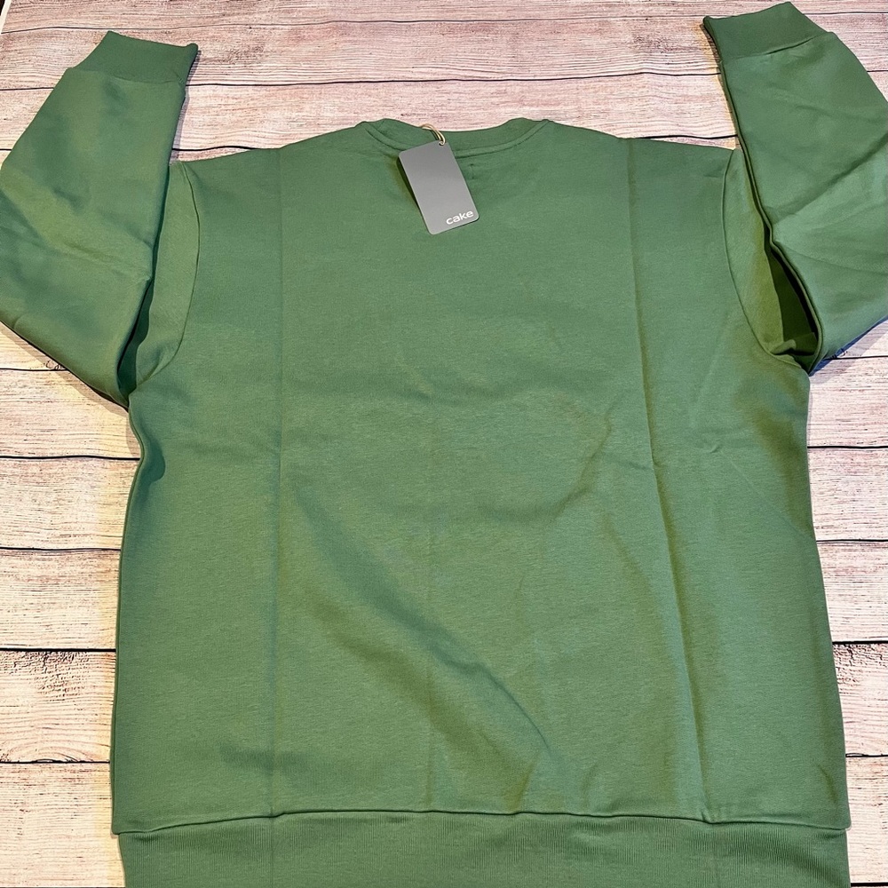 Green Men’s Cake Electric Bush Ap pullover sweatshirt Size Medium NWT - Picture 2 of 2